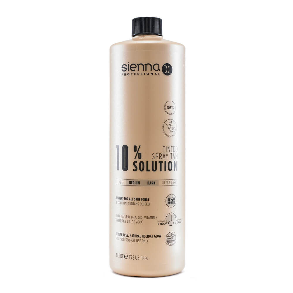 Professional 10% 1 Litre Sienna X Solution Tanning Solution 10% Litre X 1 Tanning Professional Sienna